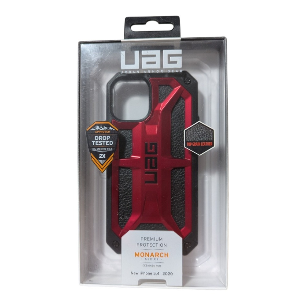 H6.‎ UAG Urban Armor Gear Monarch Case For Apple iPhone 5.4 2020 (12 Mini) - Red
